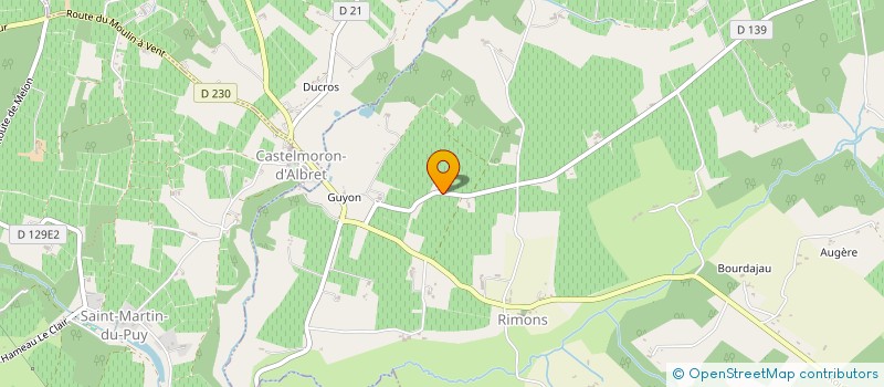 localisation de l'entreprise CUMA D'ALBRET  RIMONS