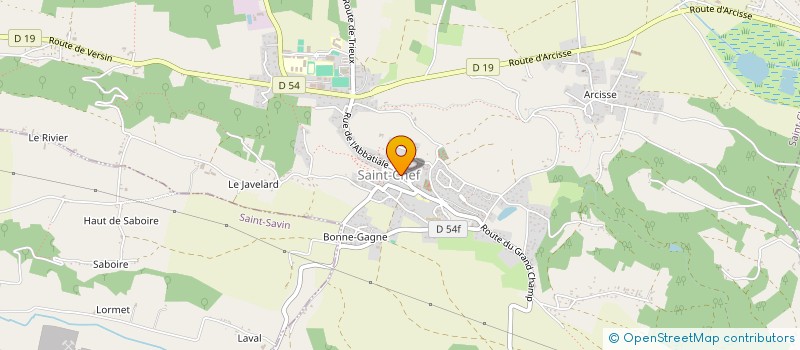 localisation de l'entreprise CUMA D ARCISSE CRUCILIEUX à SAINT-CHEF