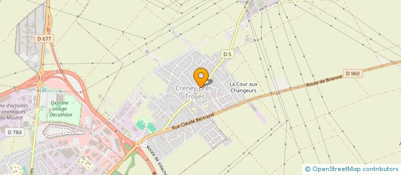 localisation de l'entreprise CUMA D ARGENTOLLES  CRENEY-PRES-TROYES