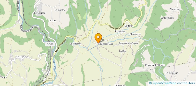 localisation de l'entreprise CUMA D ASPRIERES SONNAC  ASPRIERES