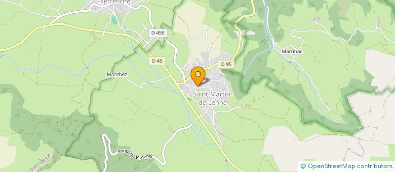 localisation de l'entreprise CUMA D'AURELLE VERLAC  SAINT GENIEZ D'OLT ET D'AUBRAC