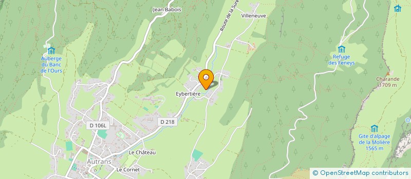 localisation de l'entreprise CUMA D'AUTRANS  AUTRANS-MEAUDRE EN VERCORS