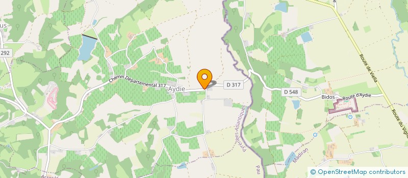 localisation de l'entreprise CUMA D'AYDIE  AYDIE