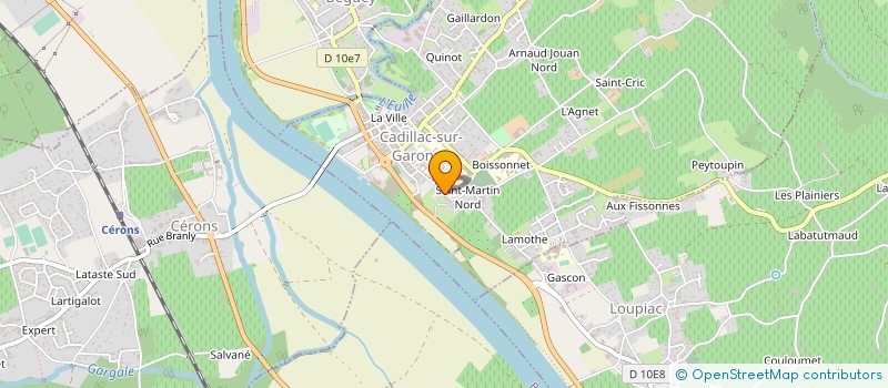 localisation de l'entreprise CUMA D'EPERNON  CADILLAC-SUR-GARONNE