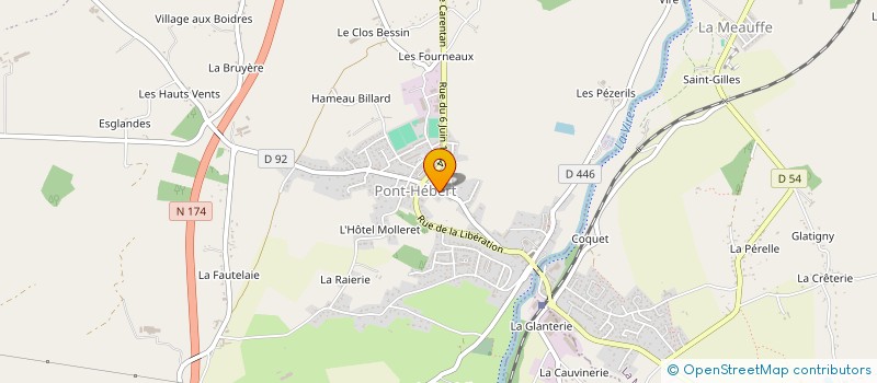 localisation de l'entreprise CUMA D'ESGLANDES  PONT-HEBERT