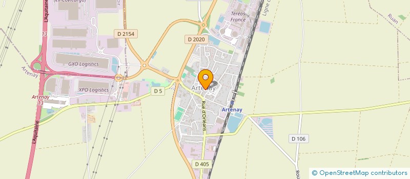 localisation de l'entreprise CUMA D IRRIGATION à ARTENAY