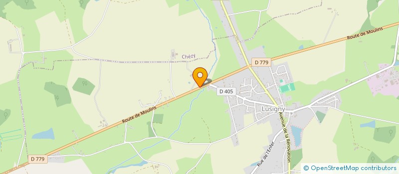 localisation de l'entreprise CUMA D ORVALLET à LUSIGNY