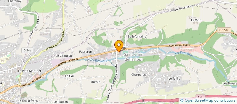 localisation de l'entreprise CUMA DE BALATIERE  CORBELIN