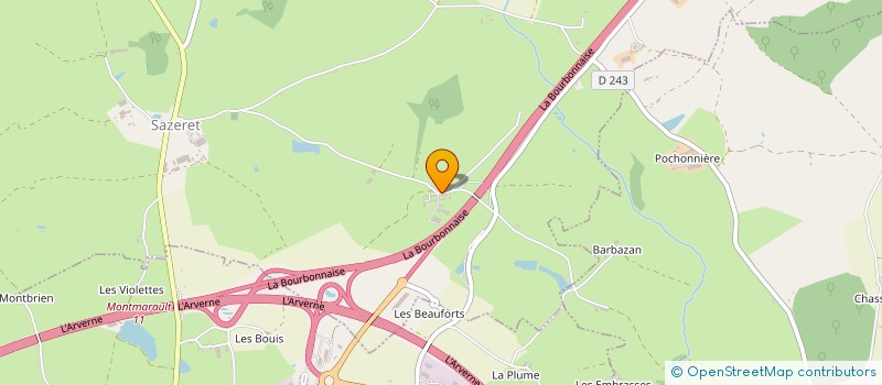 localisation de l'entreprise CUMA DE BEAUFORT à SAZERET