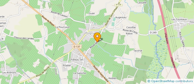 localisation de l'entreprise CUMA DE BELLEVUE à PUGNAC