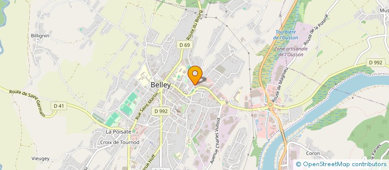 localisation de l'entreprise CUMA DE BELLEY MULTISERVICES  BELLEY