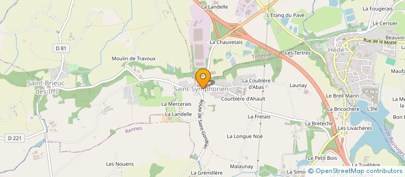 localisation de l'entreprise CUMA DE BINTIN  SAINT-SYMPHORIEN