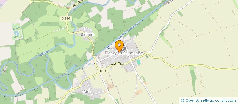localisation de l'entreprise CUMA DE BLANZY AGRICULTURE à BLANZY-LA-SALONNAISE