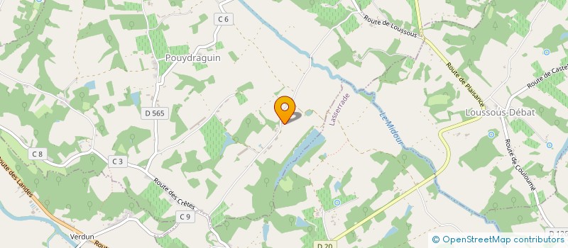 localisation de l'entreprise CUMA DE BONNEFONT  LUPIAC