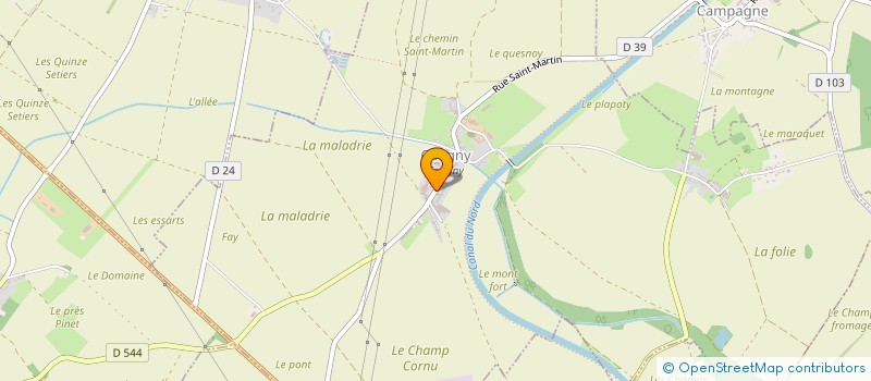 localisation de l'entreprise CUMA DE BONNEUIL à CATIGNY