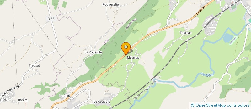 localisation de l'entreprise CUMA DE BOUSCAILLOU à POLMINHAC