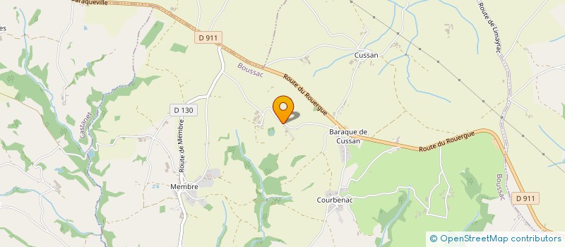 localisation de l'entreprise CUMA DE BOUSSAC  BOUSSAC