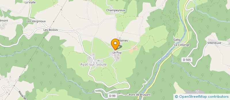 localisation de l'entreprise CUMA DE BRAYNANT à AYAT-SUR-SIOULE