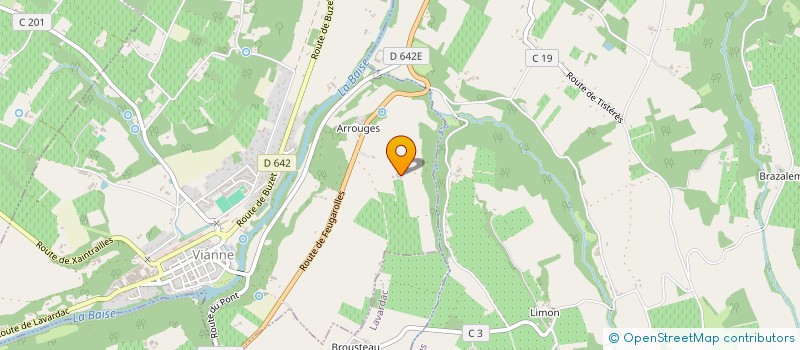 localisation de l'entreprise CUMA DE BUZET SUR BAISES LES 3 RIVES à VIANNE