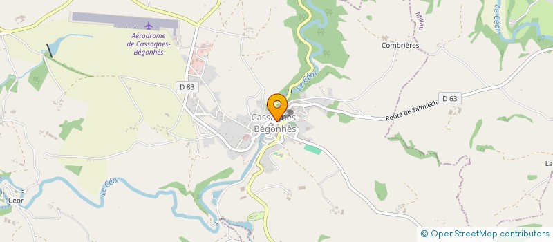 localisation de l'entreprise CUMA DE CASSAGNES BEGONHES  CASSAGNES-BEGONHES