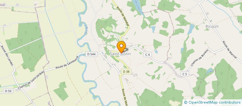 localisation de l'entreprise CUMA DE CAZAUX VILLECOMTAL  CAZAUX-VILLECOMTAL