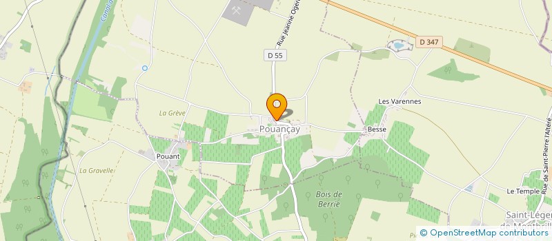 localisation de l'entreprise CUMA DE CHAMPAGNE  POUANCAY