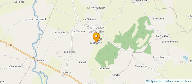 localisation de l'entreprise CUMA DE CHAMPEAUX à CHAMPEAUX SUR SARTHE