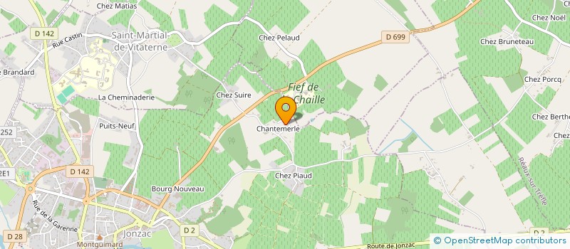 localisation de l'entreprise CUMA DE CHANTEMERLE à JONZAC