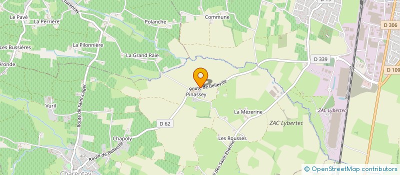 localisation de l'entreprise CUMA DE CHARENTAY  CHARENTAY