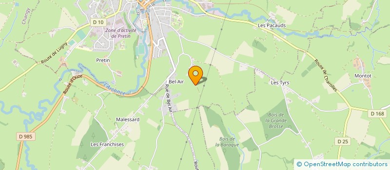 localisation de l'entreprise CUMA DE CHAROLLES LA CHAROLLAISE  VAUDEBARRIER