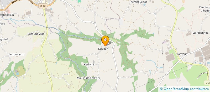 localisation de l'entreprise CUMA DE CLEDER  CLEDER