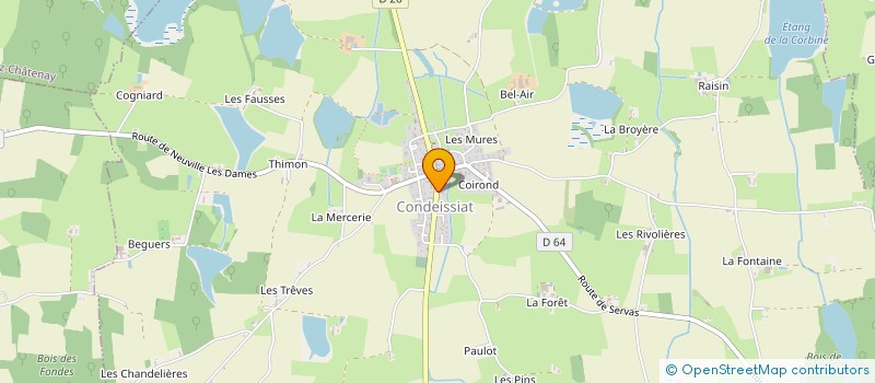 localisation de l'entreprise CUMA DE CONDEISSIAT  CONDEISSIAT