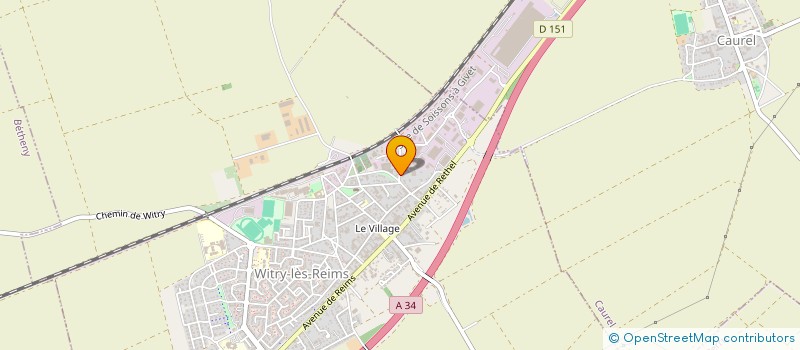 localisation de l'entreprise CUMA DE COULEVREUX  WITRY-LES-REIMS