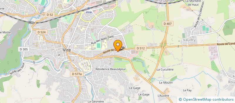 localisation de l'entreprise CUMA DE COURTE  VIRE-NORMANDIE