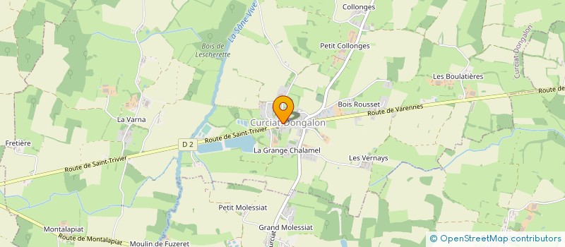 localisation de l'entreprise CUMA DE CURCIAT DONGALON  CURCIAT-DONGALON