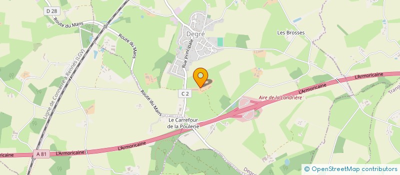 localisation de l'entreprise CUMA DE DEGRE  DEGRE