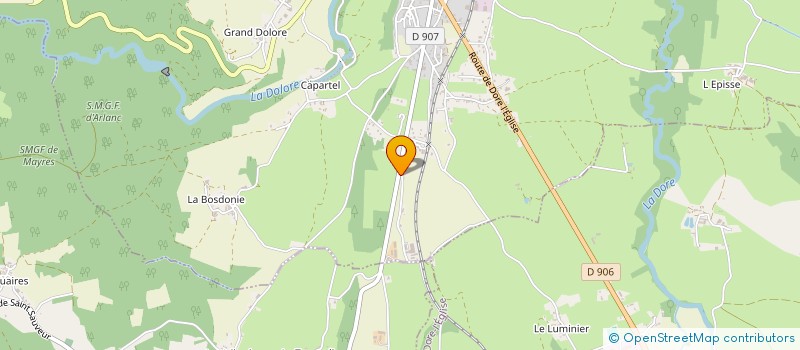 localisation de l'entreprise CUMA DE DORE ET DOLORE à CHAUMONT-LE-BOURG