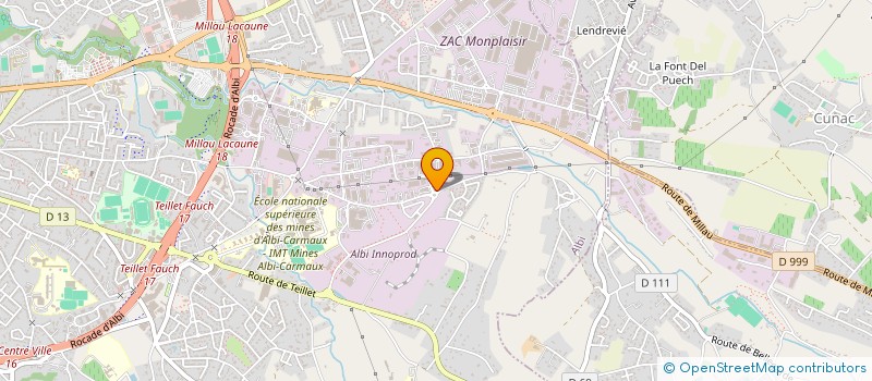 localisation de l'entreprise CUMA DE DRAINAGE ET D'AMENAGEMENT RURAL - OCCITANIE à ALBI