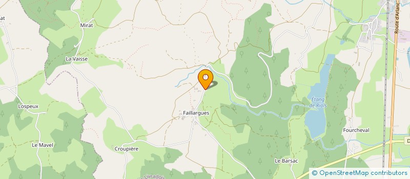 localisation de l'entreprise CUMA DE FAILLARGUES  MARSAC-EN-LIVRADOIS