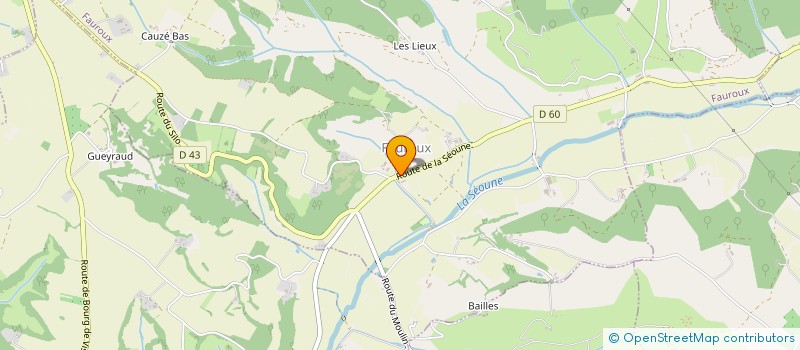 localisation de l'entreprise CUMA DE FAUROUX  FAUROUX