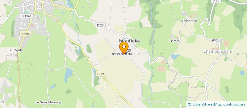 localisation de l'entreprise CUMA DE FEYNERAUD à EVAUX-LES-BAINS