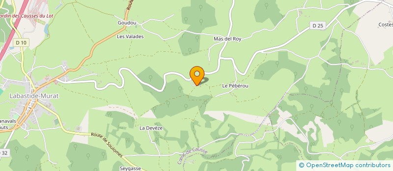 localisation de l'entreprise CUMA DE GOUDOU  COEUR DE CAUSSE