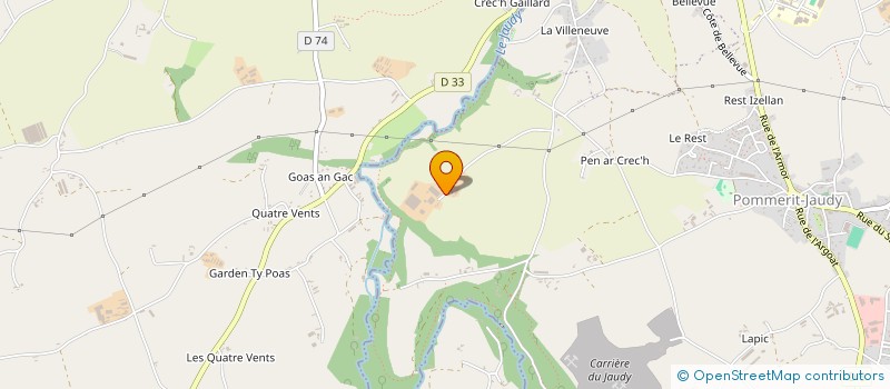 localisation de l'entreprise CUMA DE KERLEGAN à LA ROCHE-JAUDY