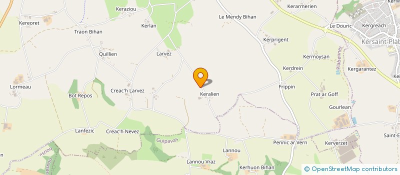 localisation de l'entreprise CUMA DE KERLIN  PLABENNEC