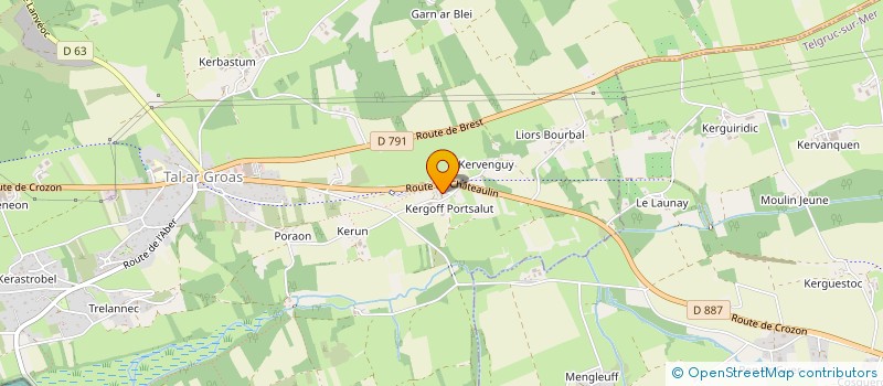 localisation de l'entreprise CUMA DE L ABER  CROZON