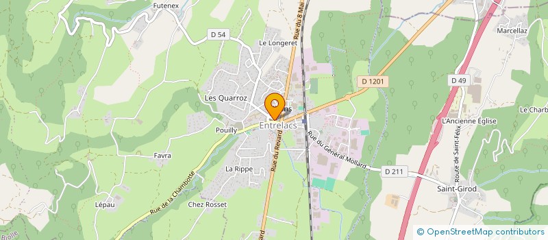 localisation de l'entreprise CUMA DE L'ALBANNAIS à ENTRELACS