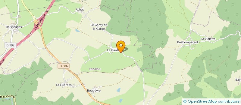 localisation de l'entreprise CUMA DE L ALLAGNON  ESPALEM