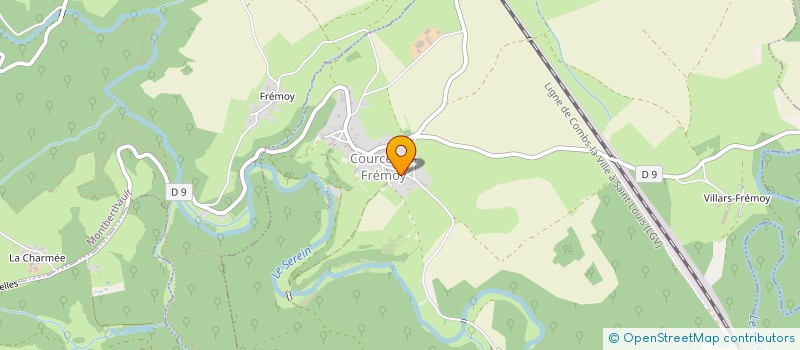 localisation de l'entreprise CUMA DE L'ARGENTALET  COURCELLES-FREMOY