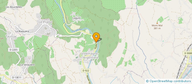 localisation de l'entreprise CUMA DE L'ARGENTIERE à VILLEMAGNE-L'ARGENTIERE
