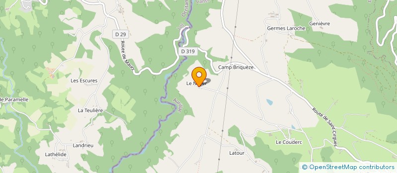 localisation de l'entreprise CUMA DE L EAU VIVE à MAURS